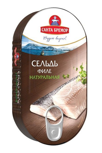 Сельдь в масле Санта Бремор, филе, 175 г - купить с доставкой по ...