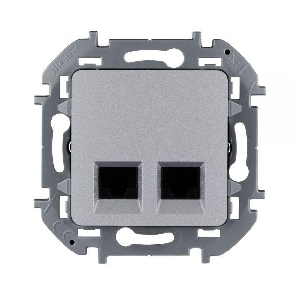 Legrand INSPIRIA Алюминий Двойная розетка RJ 45 - категория 5e - UTP ...