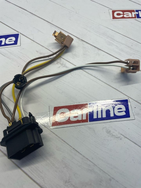 Разъём фары 2110 2111 2112 переднике с проводами в сборе, Разъём блок ...