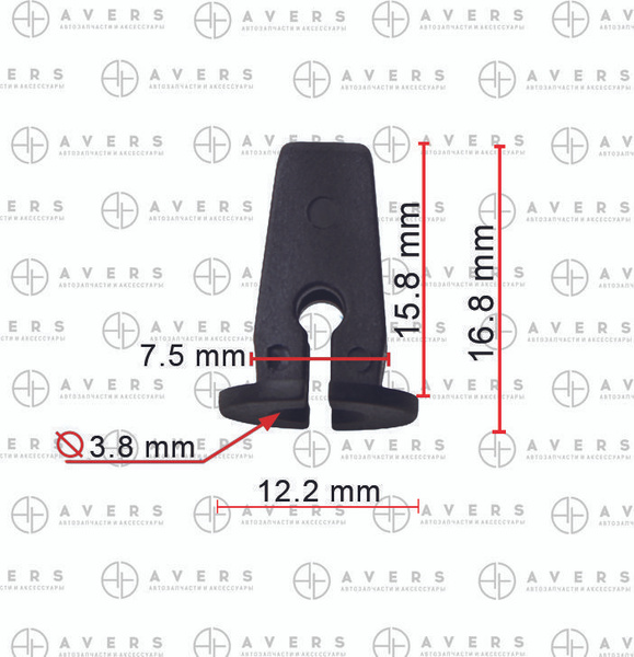 Клипса крепежная автомобильная, 10 шт. купить по выгодной цене в ...