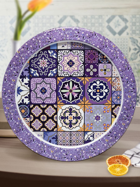 Рязанская фабрика жестяной упаковки Поднос, 38 см х 38 см, 1 шт ...