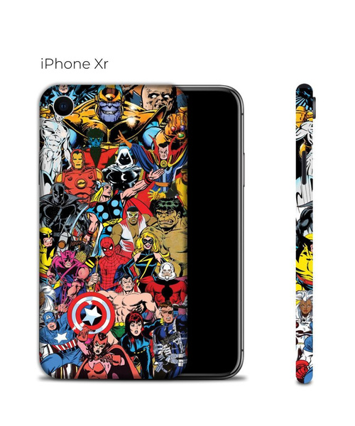 Защитная пленка на Айфон Икс Эр с защитой краёв / Виниловая наклейка на ...