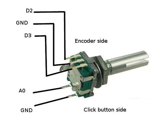 Энкодер ардуино схема