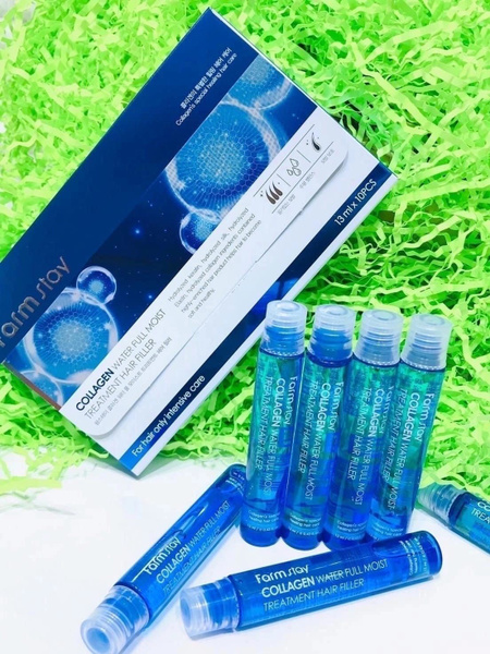 Корейская косметика. Филлер для волос FarmStay COLLAGEN TREATMENT HAIR ...