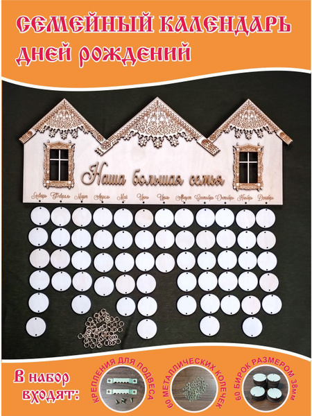 Календарь "Дни рождений семьи" - купить Вечный календарь по выгодной ...