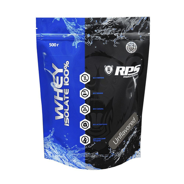 ПРОТЕИН-ИЗОЛЯТ 500г ПАКЕТ/ WHEY ISOLATE RPS NUTRITION/Вкус Нейтральный ...