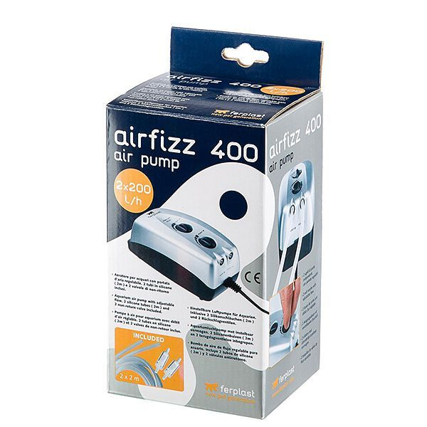 Компрессор для аквариума Ferplast Airfizz 400 до 300л, два выхода 200 л ...