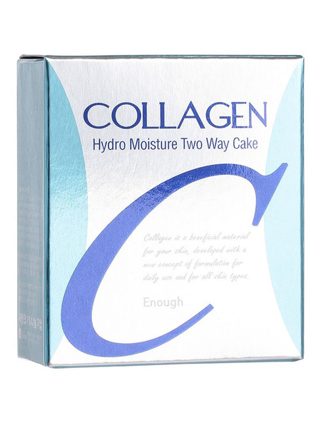 Пудра Enough Collagen Hydro Moisture Two Way Cake SPF25 №23 (13 гр ...
