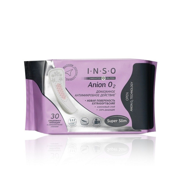 Женские прокладки гигиенические ежедневные INSO Anion O2 Multiform с ...