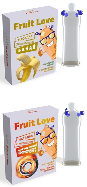 Fruit Love Насадки и удлинители эротические, На член, 18.7см - купить с ...