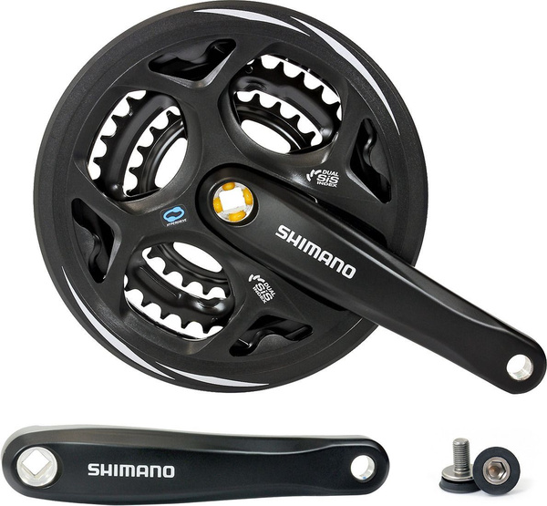 Shimano Altus FC-M311 Altus square taper chainset, 8-speed, 48 / 38 / 28T, black, 170 mm Shimano Altus FC-M311 Altus square taper chainset, 8-speed, 48 / 38 / 28T, black, 170 mm