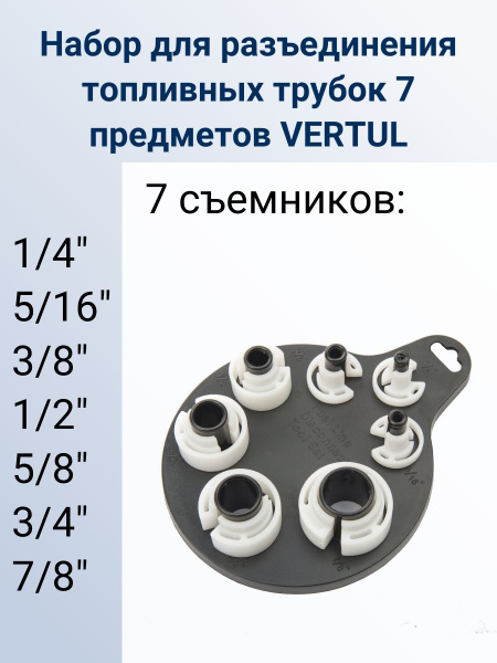 Набор для разъединения топливных трубок 7 пр. VR50165 - купить с ...