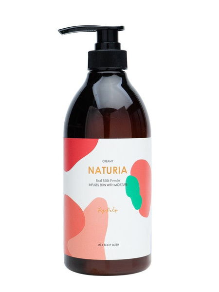 NATURIA Гель для душа инжир Creamy Milk Body Wash - Fig Pulp, 750 мл ...