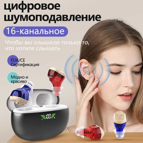 Цифровые слуховые аппараты с интеллектуальным шумоподавлением, слуховые ...