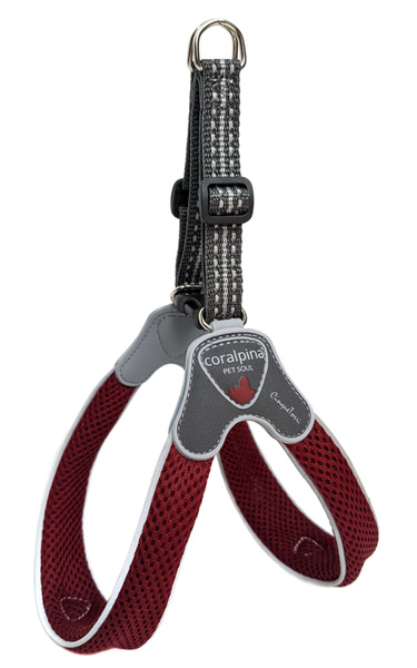 Coralpina Мягкая шлейка "Супер Комфорт" винный (обхват груди 35-45 см/5 ...