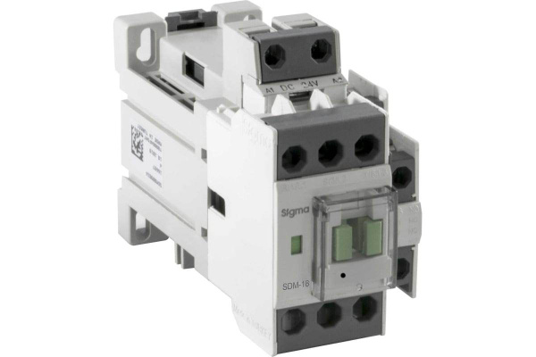 Силовой контактор 1NO+1NC 3P 24V DC 400В 7,5 кВт SIGMA ELEKTRIK ...