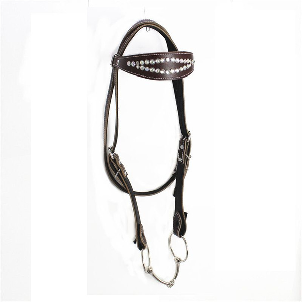 уздечка для лошадей кожаная Воловья кожа,full - купить с доставкой по ...