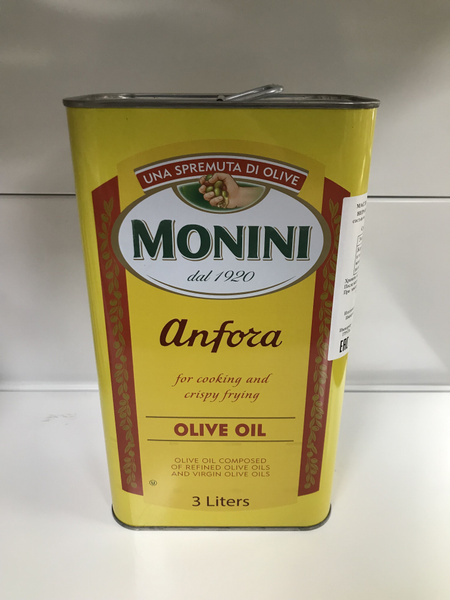 Масло оливковое Anfora Monini 3 л. Италия - купить с доставкой по ...