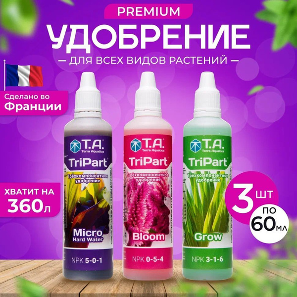 Вопросы и ответы о Комплект удобрений Grow, Bloom, Micro HW, для ...