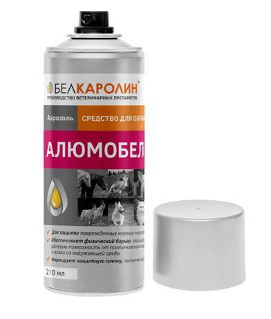 Алюмобел SP, жидкий бинт Вторая кожа спрей для обработки ран у животных ...