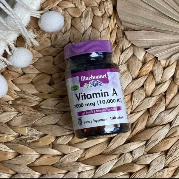 Bluebonnet Nutrition, vitamin A, витамин А, 100 гелиевых капсул ...