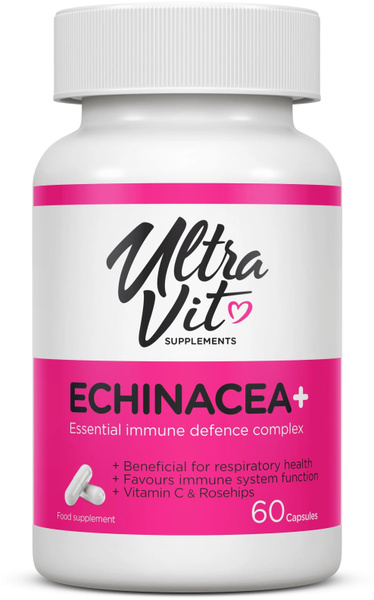Характеристики UV Echinacea + 60 caps. / Эхинацея Плюс 60 капсул ...