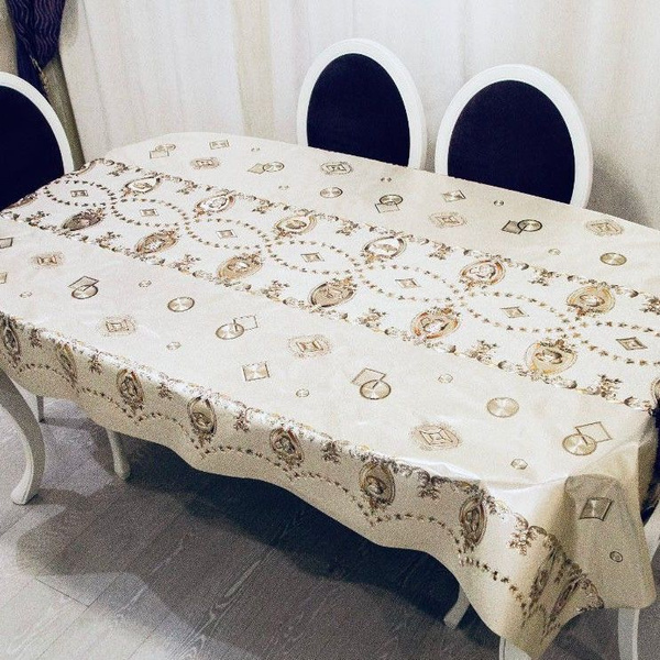 Клеенка на стол из ПВХ на тканевой основе , праздничная скатерть на ...