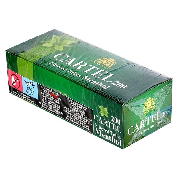 Гильзы Картель Ментол Кинг Сайз (Cartel Menthol Filter KS) . 200 штук