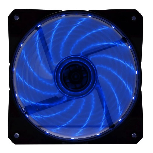 Вентилятор Digma DFAN-LED-BLUE 3-pin 4-pin(Molex)24dB 160gr LED Ret ...