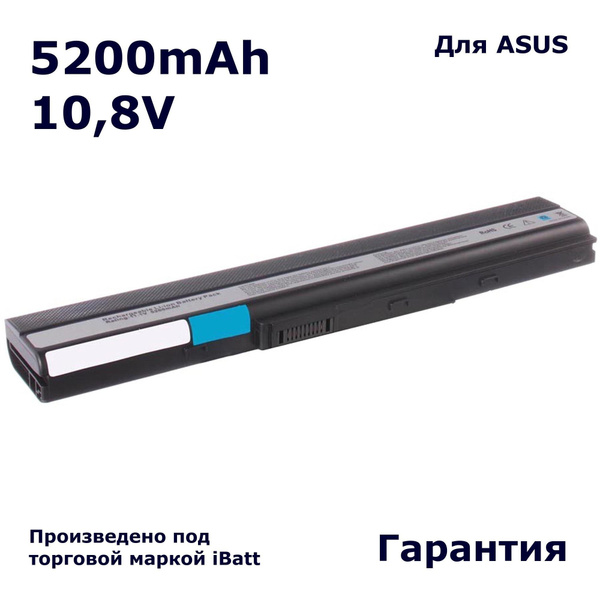 Аккумулятор iBatt 5200mAh, для A32 K52J A52J A42 A52 K52f K52 K52DR ...