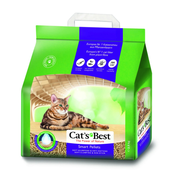 Cat's Best Наполнитель Древесный Комкующийся Без отдушки 3000г ...