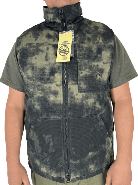 Характеристики Камуфляжный рыболовный жилет на флисе и синтепоне ...