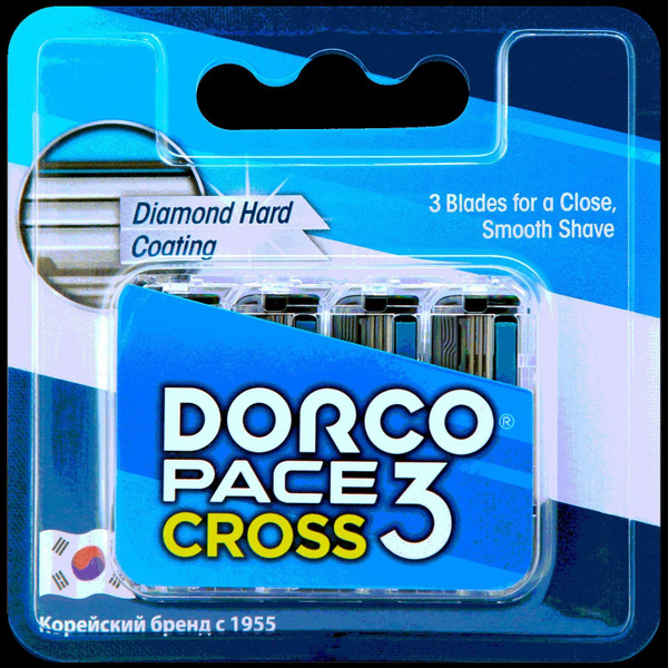 Dorco Сменные кассеты Pace 3 Cross, 4 шт - купить с доставкой по ...