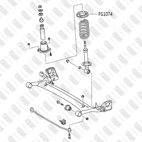 Проставка пружины верхняя TOYOTA Avensis Carina E Caldina Corolla ...