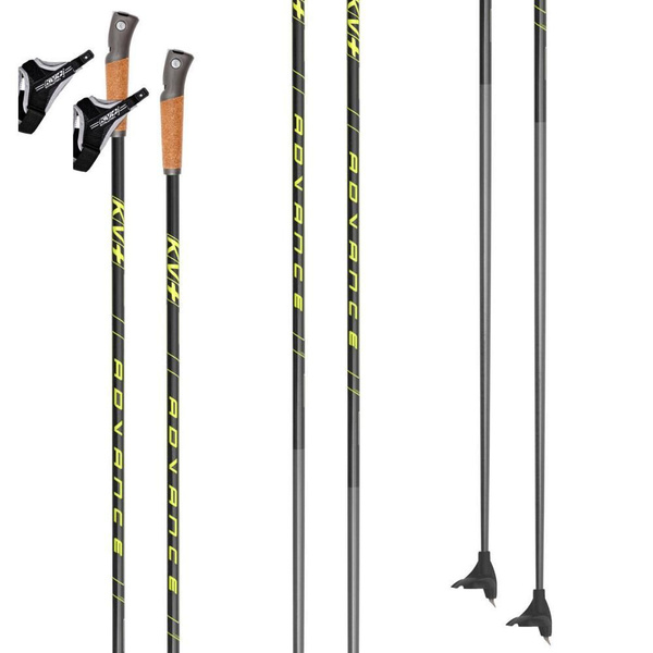 Лыжные палки KV+ ADVANCE Clip cross country 50% Carbon 23P009, 150 ...