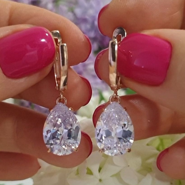 Серьги женские серебро 925 пробы с крупным камнем позолоченные купить ...