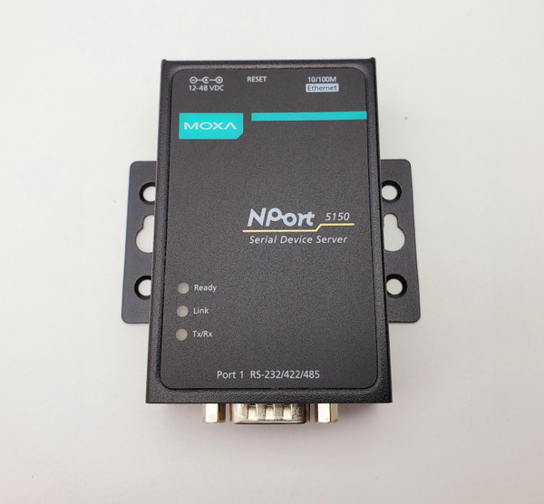 NPort 5150 1-портовый асинхронный сервер RS-232/422/485 в Ethernet MOXA ...