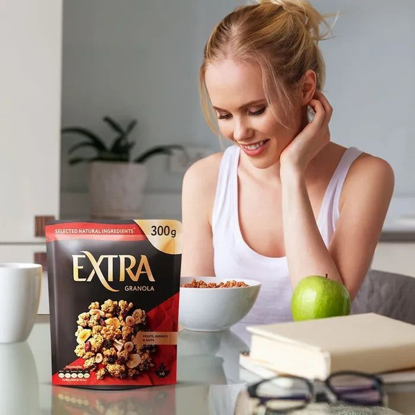 Гранола-мюсли Kellogg's Extra с орехами, фруктами, ягодами 300 г ...