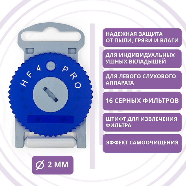 HF4 PRO защитные фильтры для слуховых аппаратов - купить с доставкой по ...