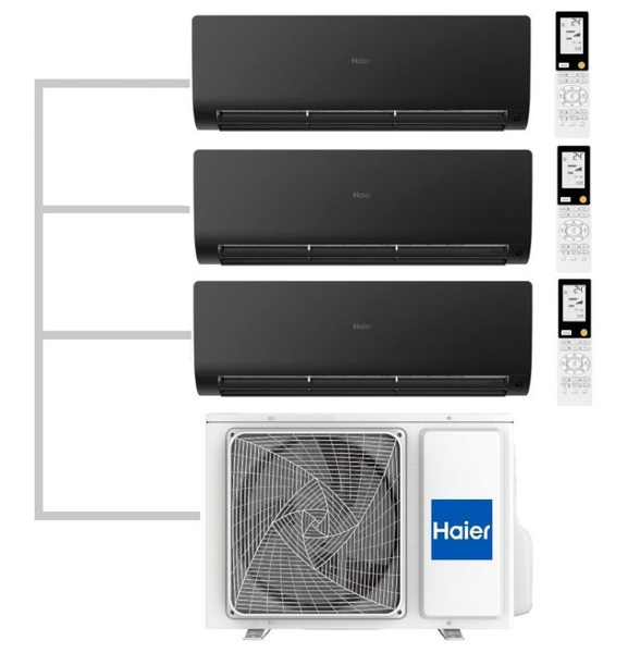 Мульти сплит система haier на 3 комнаты