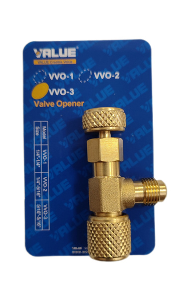 Сервисный вентиль Value VVO-03 (5/16" - 5/16" SAE) / Кран с нажимом на ...