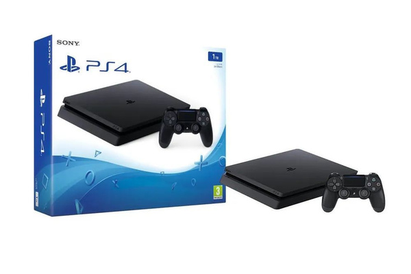 PlayStation 4 Slim 1tb, черная, ps4, игровая консоль ps4, только ...