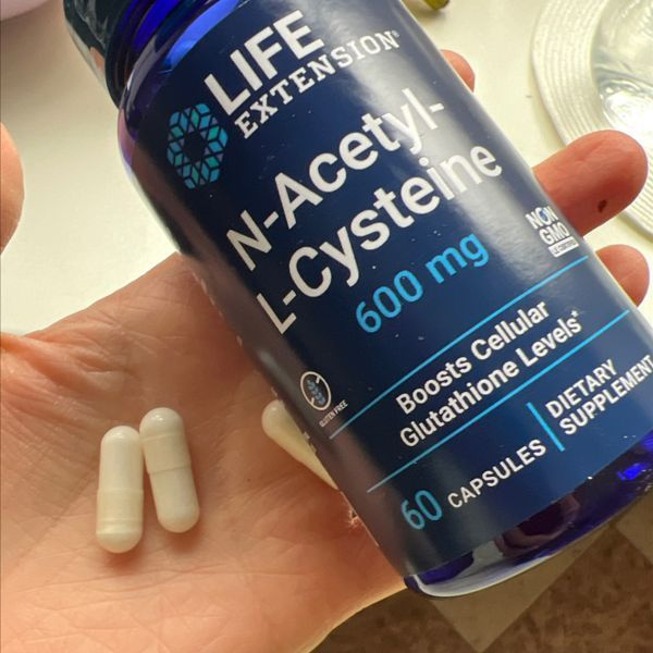 Ацетил Цистеин Life Extension N-Acetyl-L-Cysteine 600 мг. 60 капсул ...