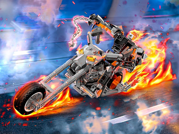 Конструктор LEGO Super Heroes Робот и мотоцикл Призрачного Гонщика ...