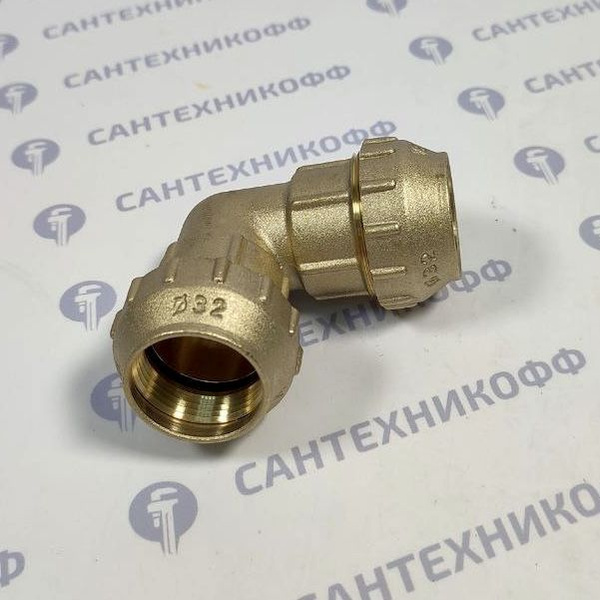 Угол для ПНД трубы обжим 32x32мм., латунь VIEIR VER375, УТ000120344 ...