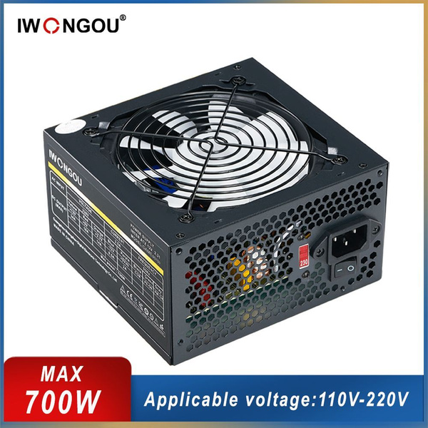 IWONGOU Блок питания компьютера NEW700, 700 Вт - купить с доставкой по ...