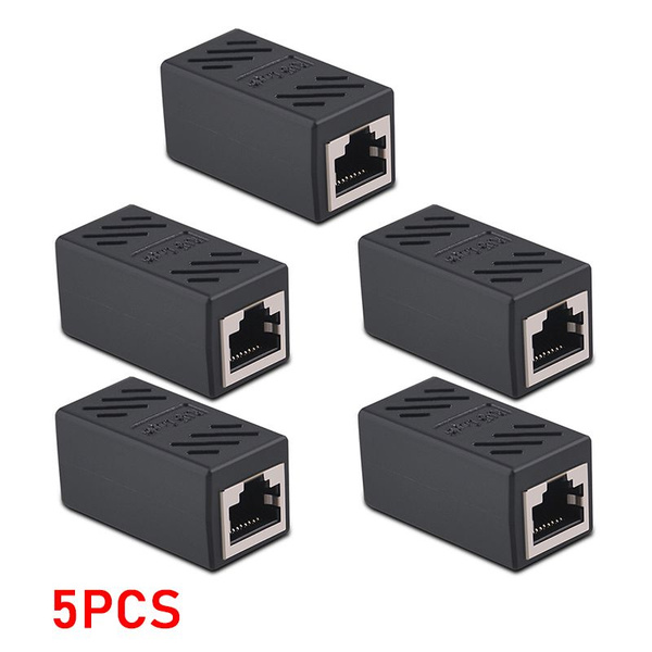 50-5 шт. разъем RJ45, сетевой удлинитель Ethernet, адаптер-удлинитель ...
