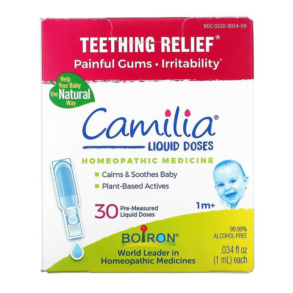 Boiron, Camilia, средство для снятия боли при прорезывании зубов, для ...