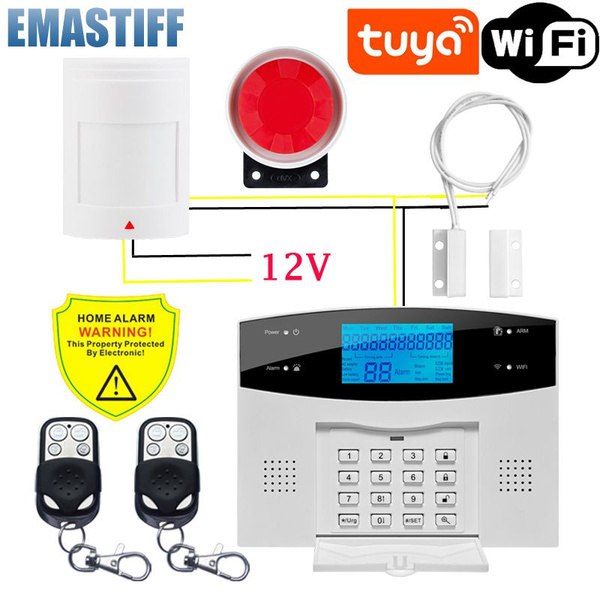 wifi беспроводная проводная gsm домашняя охранная сигнализация с ...