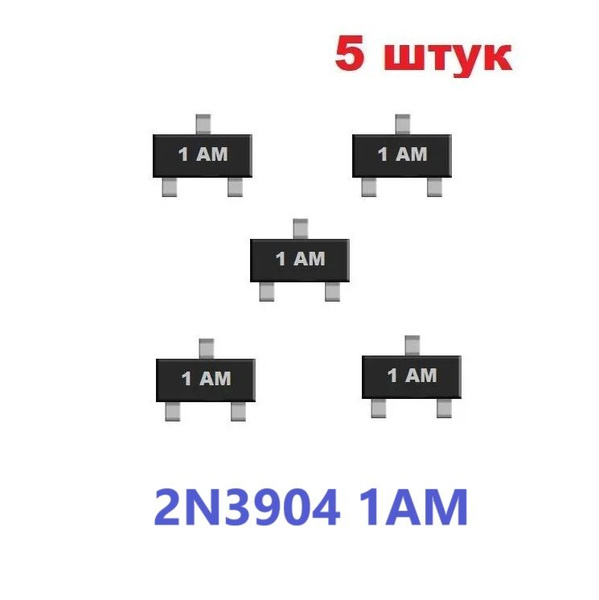 2N3904 1AM транзистор (5 шт.) SOT23 SMD FMMT2222AR схема KTN2222AS ...